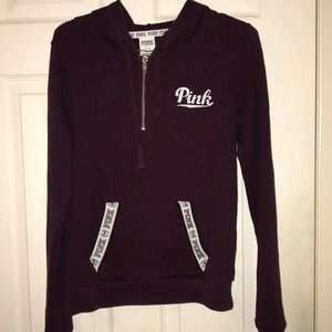 Maroon VS QUARTER ZIP HOODIE